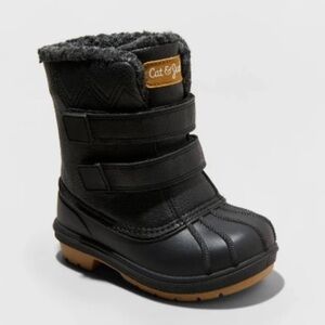 Toddler Boys' Denver Winter Boots - Cat & Jack Black Size 11